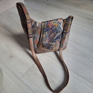 Yane Yoo purse Hand Painted EUC👛